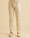 Manyavar Men Beige Awesome Aura Kurta Pajama