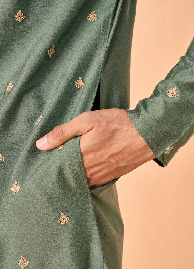 Manyavar Men Emerald Delight Kurta Pajama