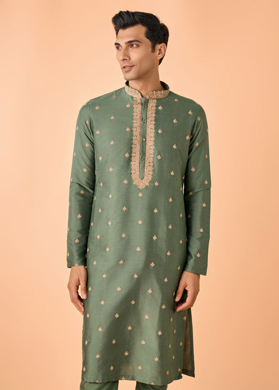 Manyavar Men Emerald Delight Kurta Pajama