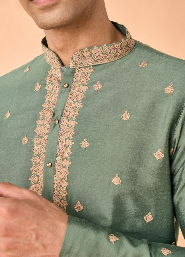 Manyavar Men Emerald Delight Kurta Pajama
