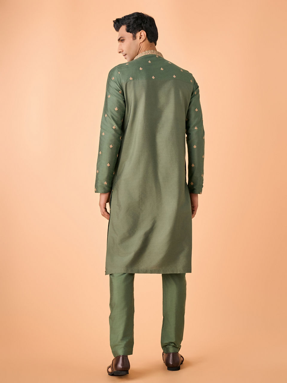 Manyavar Men Emerald Delight Kurta Pajama