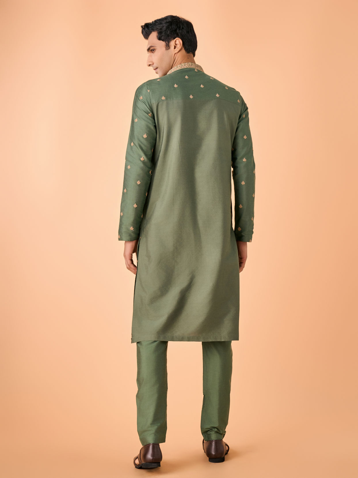 Manyavar Men Emerald Delight Kurta Pajama