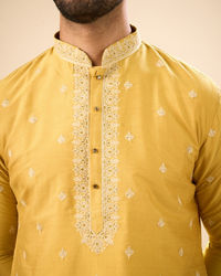 Manyavar Men Sun Kissed Mustard Kurta Pajama