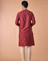 Manyavar Men Rust Radiance Kurta Pajama