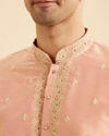 Manyavar Men Peach Gala Kurta Pajama