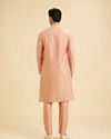Manyavar Men Peach Gala Kurta Pajama