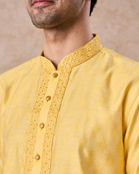 Manyavar Men Sunrise Yellow Kurta Pajama