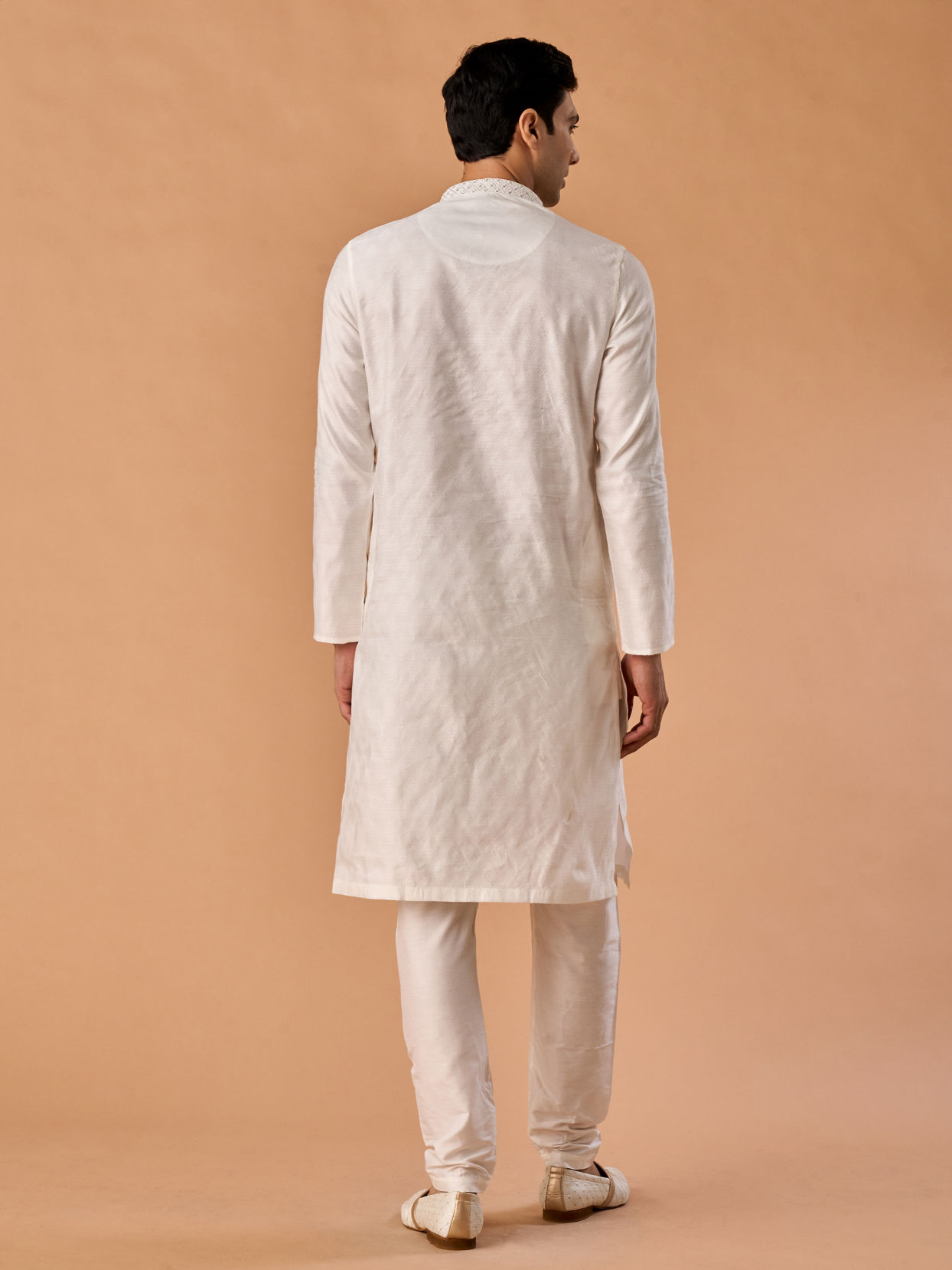 Manyavar Men Enchanting Cream Kurta Pajama