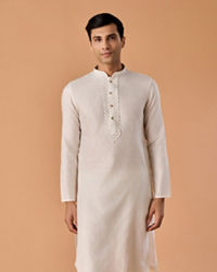 Manyavar Men Enchanting Cream Kurta Pajama