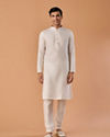 Manyavar Men Enchanting Cream Kurta Pajama