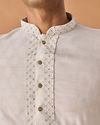Manyavar Men Enchanting Cream Kurta Pajama