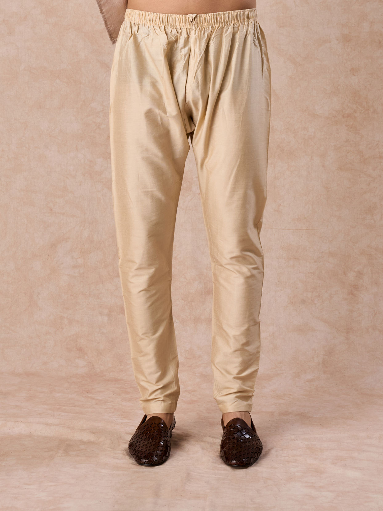Manyavar Men Elegant Beige Kurta Pajama