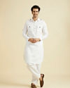 Manyavar Men White Regalia Kurta Pajama