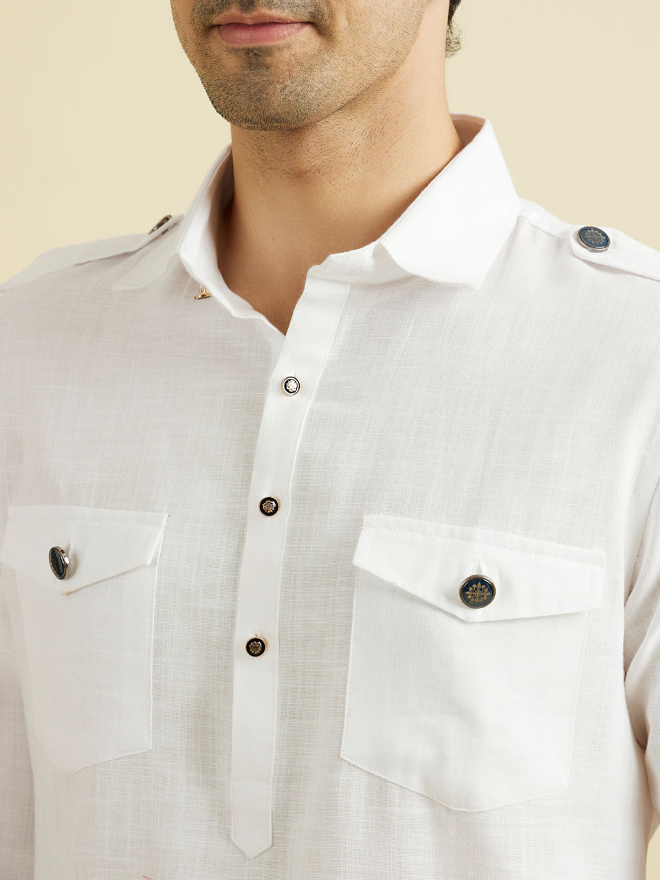 Manyavar Men White Regalia Kurta Pajama