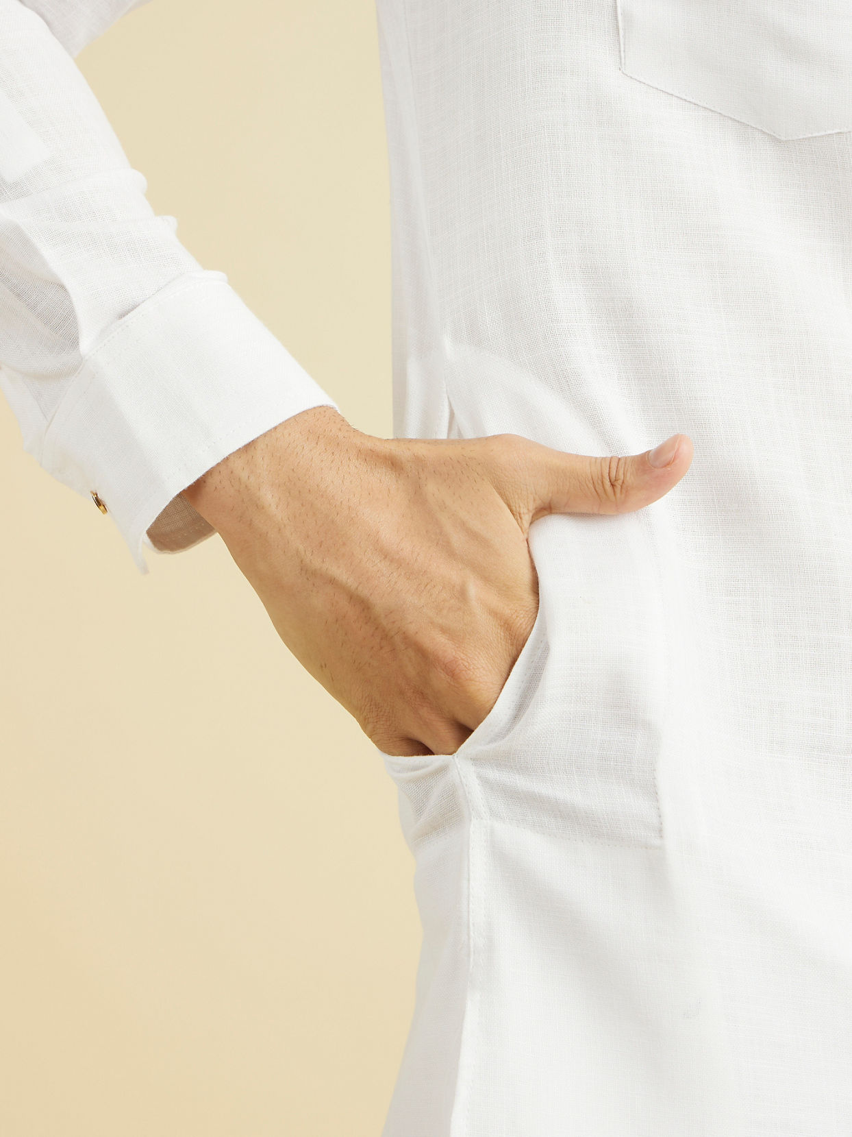 Manyavar Men White Regalia Kurta Pajama