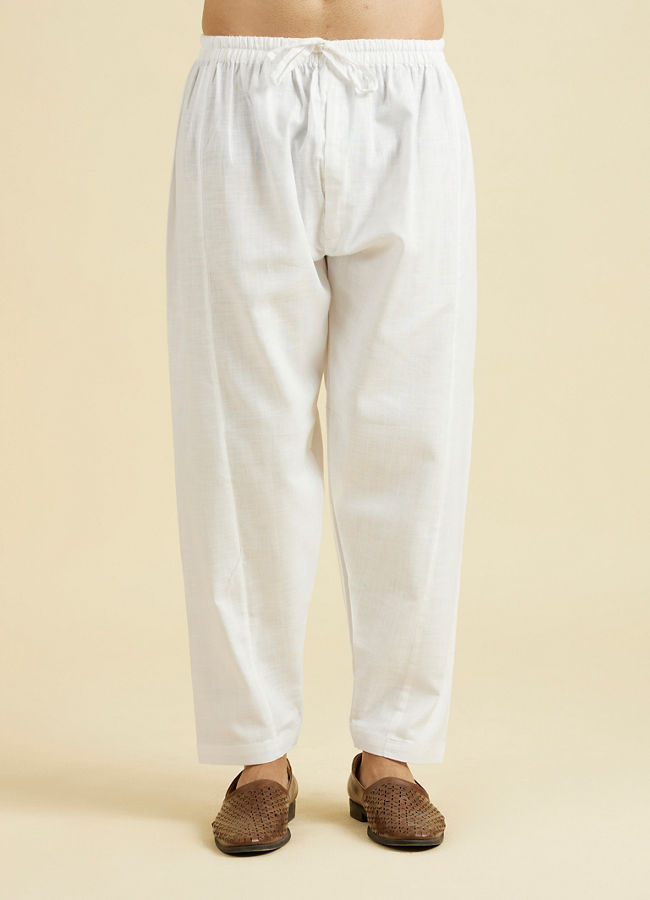 Manyavar Men White Regalia Kurta Pajama