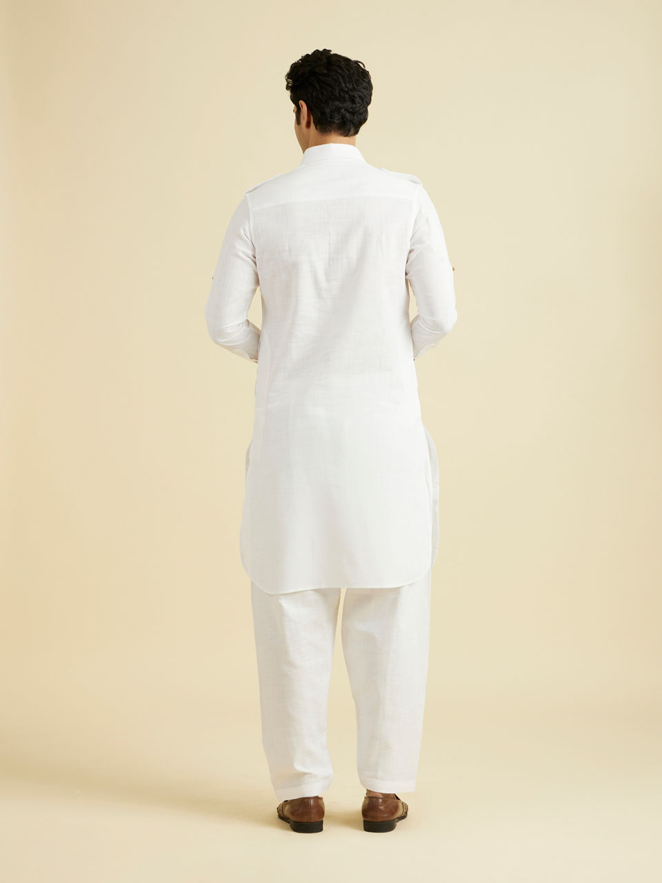 Manyavar Men White Regalia Kurta Pajama