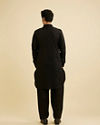 Manyavar Men Black Elegance Cotton Kurta Pajama