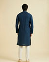 Manyavar Men Dark Blue Royal Elegance Kurta Pajama