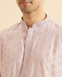 Manyavar Men Lilac Elegance Kurta Pajama
