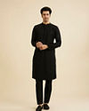 Manyavar Men Black Majesty Kurta Pajama