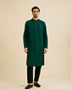 Manyavar Men Emerald Elegance Kurta Pajama