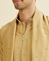 Manyavar Men Fawn Elegance Kurta Pajama with Dupatta