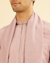 Manyavar Men Radiant Dusty Pink Kurta Pajama