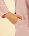 Manyavar Men Radiant Dusty Pink Kurta Pajama