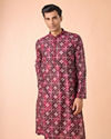 Wine Elegance Kurta Pajama