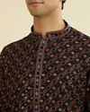 Manyavar Men Classic Black Ensemble Kurta Pant