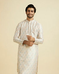 Manyavar Men Peachy Radiance Kurta Pajama