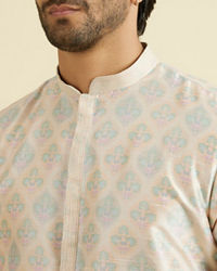 Manyavar Men Peachy Radiance Kurta Pajama