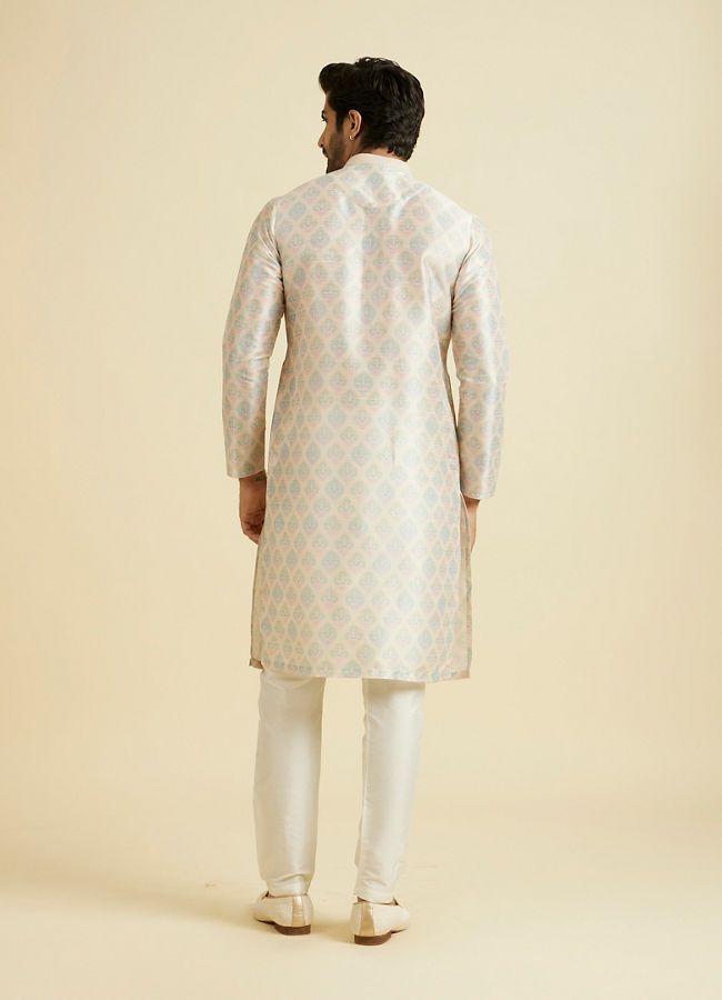 Manyavar Men Peachy Radiance Kurta Pajama