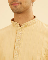 Manyavar Men Fawn Elegance Kurta Dhoti Set