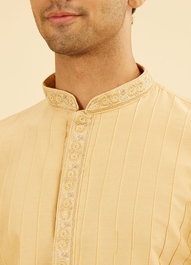Manyavar Men Fawn Elegance Kurta Dhoti Set