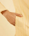 Manyavar Men Fawn Elegance Kurta Dhoti Set