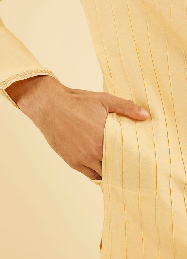 Manyavar Men Fawn Elegance Kurta Dhoti Set