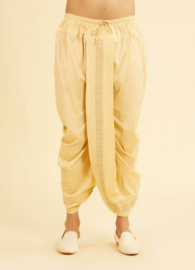 Manyavar Men Fawn Elegance Kurta Dhoti Set