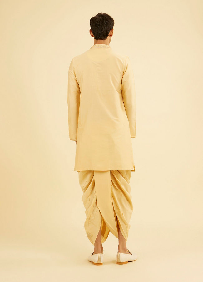 Manyavar Men Fawn Elegance Kurta Dhoti Set