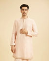 Elegant Peach Kurta Pajama Set