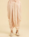 Manyavar Men Elegant Peach Kurta Pajama Set