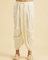 Manyavar Men Warm White Festive Elegance Kurta Pajama