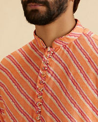 Manyavar Men Radiant Orange Kurta Pajama