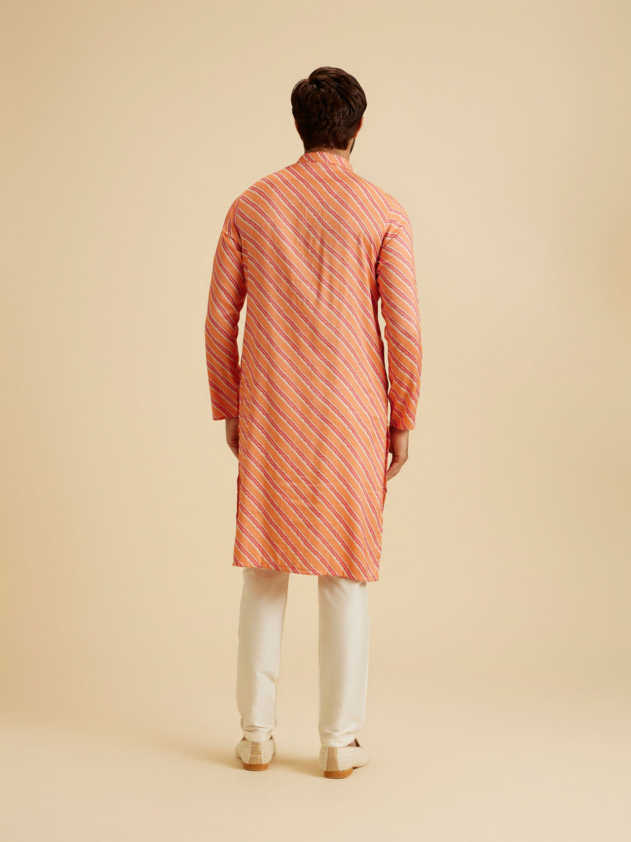 Manyavar Men Radiant Orange Kurta Pajama