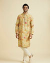 Manyavar Men Sun-Kissed Yellow Festive Kurta Pajama