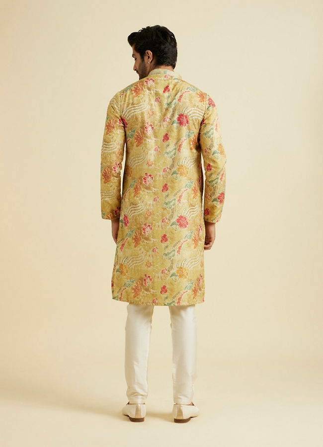 Manyavar Men Sun-Kissed Yellow Festive Kurta Pajama