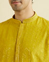 Manyavar Men Green Enigma Kurta Pajama
