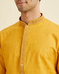 Manyavar Men Sunset Gold Delight Kurta Pajama