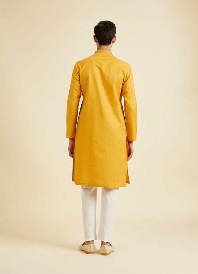 Manyavar Men Sunset Gold Delight Kurta Pajama